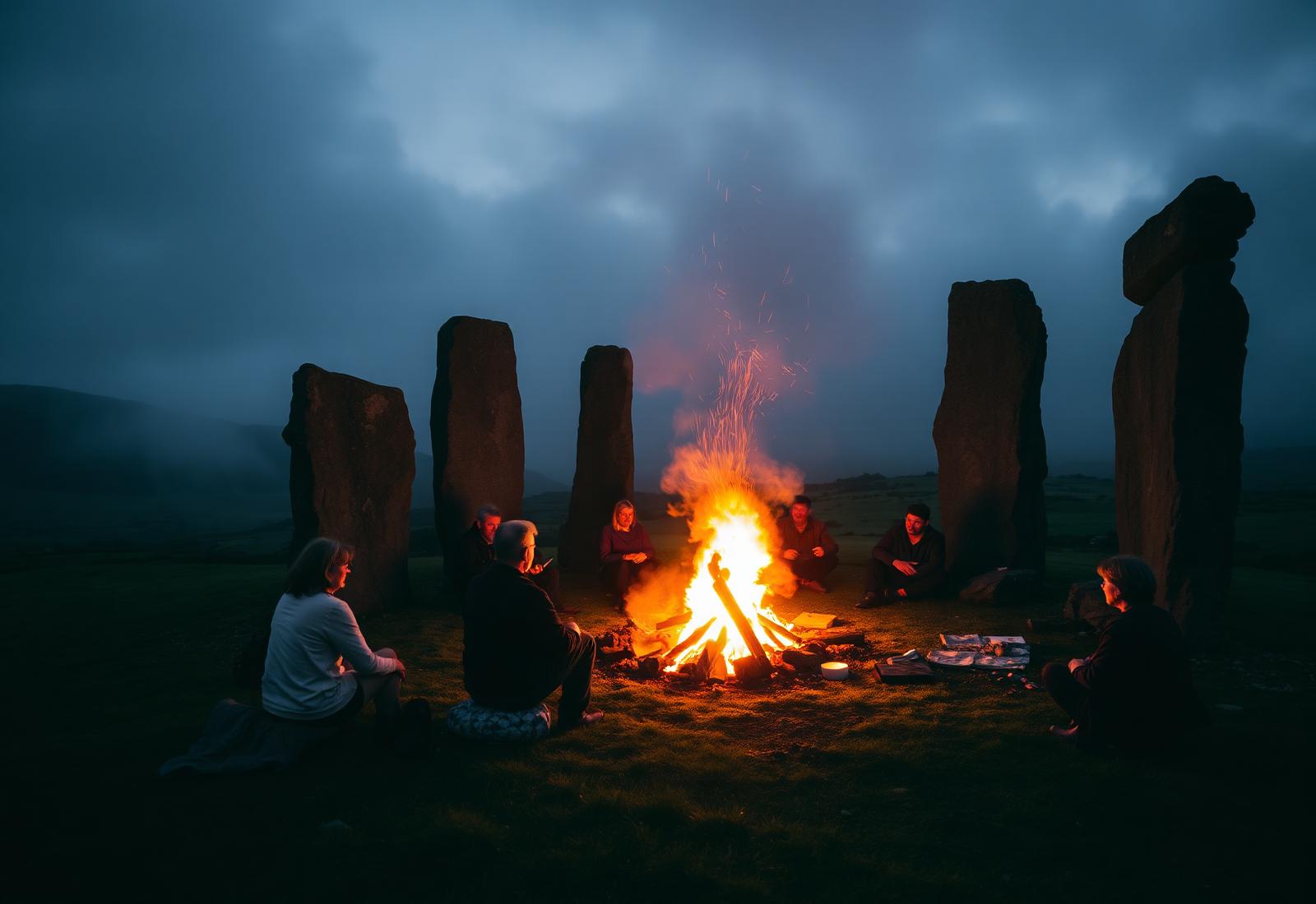 Fire Ceremony at the Star Stones